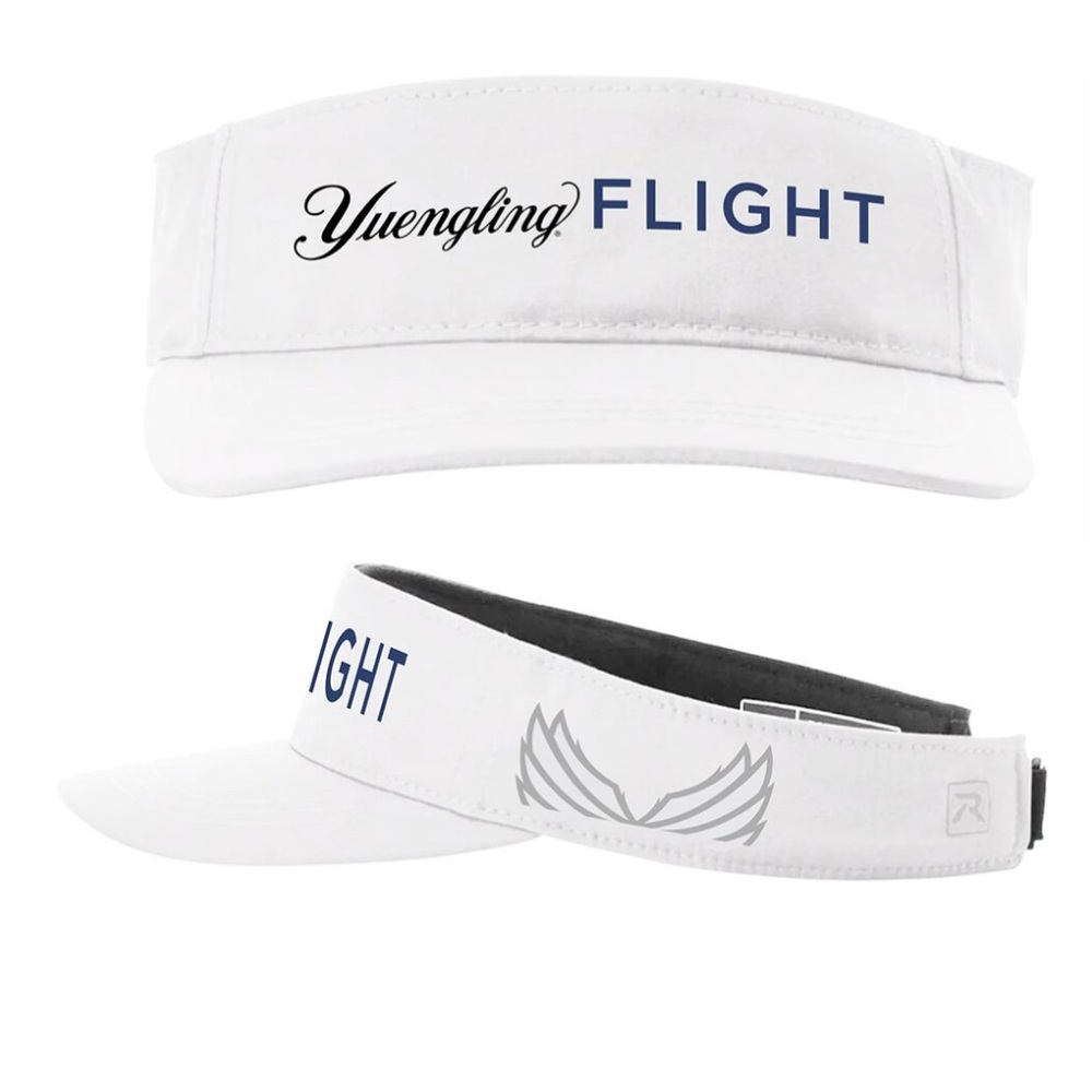 White Yuengling Flight visor